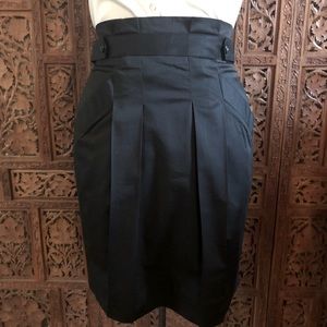 BCBG Maxazria black high waisted skirt, sz 4, NWT